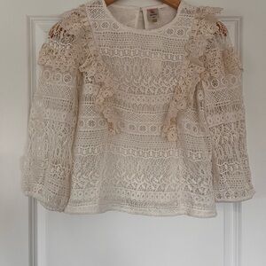 Anthropologie Seen Worn kept embroidered Top